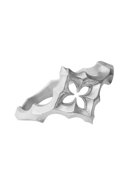 冷淡轻奢镂空方形四叶草s925纯银