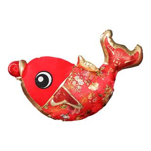 2025新年装饰品氛围布置福鱼摆件客厅春节桌面商场橱窗摆件道具