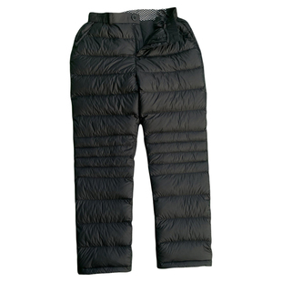 羽绒裤男女外穿高腰爸爸加厚零下40度防寒冬季新款直筒保暖鹅绒裤