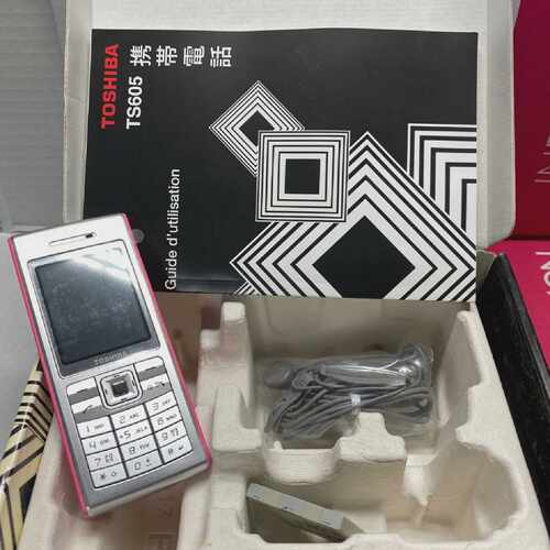 Toshiba TS608 Pink Mobile Phone Old Stock Rare Collectors Mo