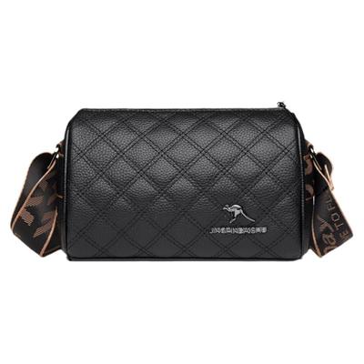 真皮小包包女2025新款牛皮斜挎包时尚软皮单肩包宽肩带枕头包女包