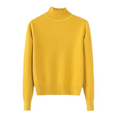 半高领短款毛衣女修身加厚秋冬