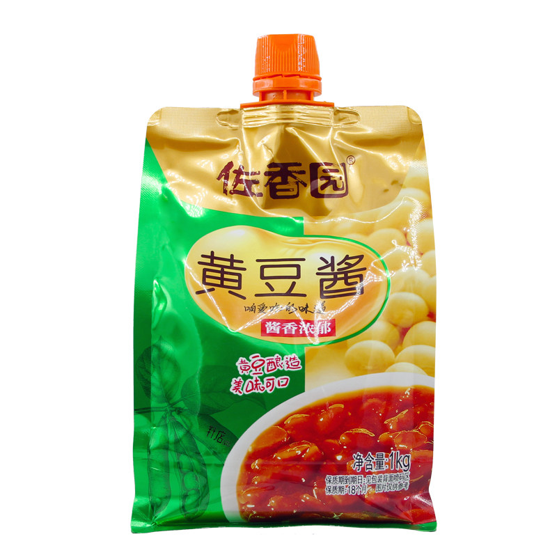 佐香园黄豆酱1kg商用炒菜点蘸炖肉东北蘸酱菜调味酱料大包实惠装