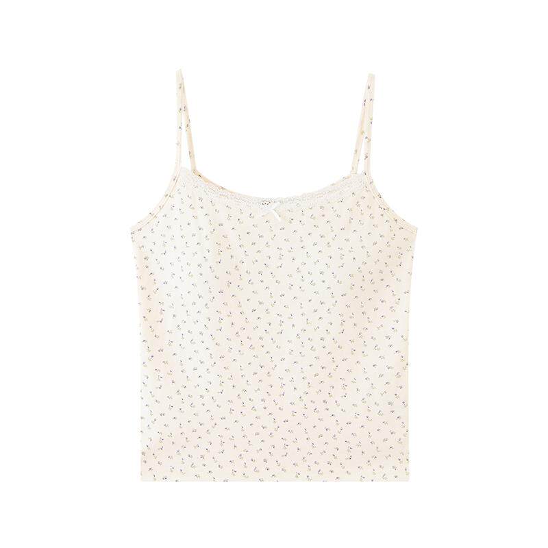 三福背心女内搭2026新款夏季蕾丝花边领带胸垫外穿吊带上衣女装