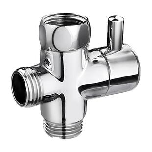 潜水艇角阀分水器三通带开关水龙头一进二出一分二水阀铜分流器