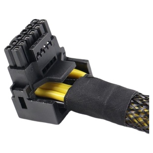 12+4P显卡线模组4070ti供电线4090小16Pin直角弯头PCIE5.012VHPWR