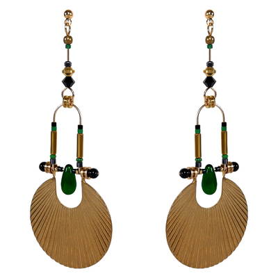 TIMEXX原创小众手作个性黄铜耳环