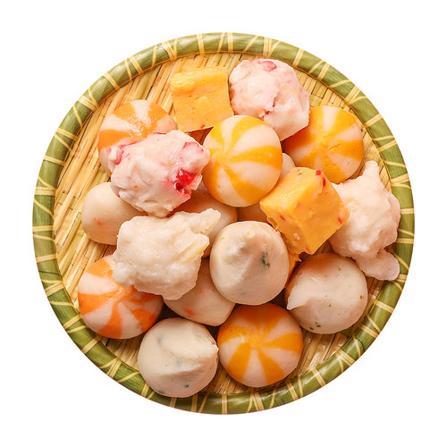 【3件包邮】火锅特色丸子组合装8种口味全家福食材豆捞丸子鱼丸