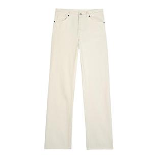 【2件8折】bash冬法式米白色牛仔裤女款裤子通勤直筒长裤1E24EREL