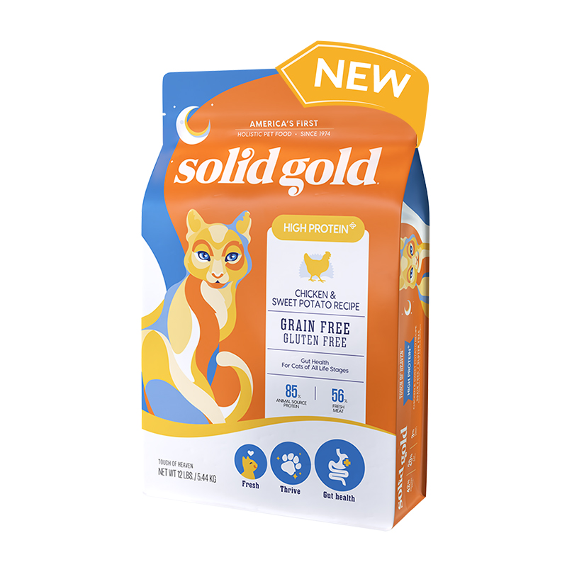 SolidGold素力高猫粮幼猫成猫进口金装高蛋白金素鲜肉猫粮12/15磅