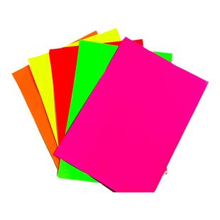 a4彩色不干胶纸贴纸荧光纸红色绿色柠檬黄色橙色喷墨激光A4打印纸哑面书写纸自粘性贴纸广告纸