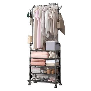 多功能鞋帽架多层组合收纳鞋架衣帽架挂衣服架卧室门厅置物架一体