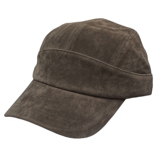 复古做旧麂皮绒圆顶棒球帽子男女秋冬季鸭舌报童帽时尚洋气马术帽