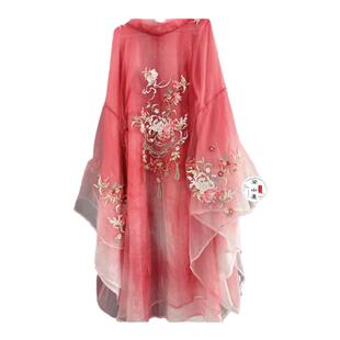 澜山集【清风玉露】原创重工刺绣汉服唐制大袖衫齐胸诃子裙套装秋