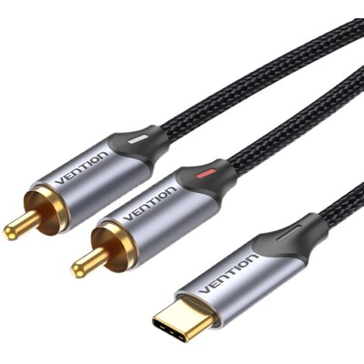 TYPE-C转红白莲花线通用功放音响