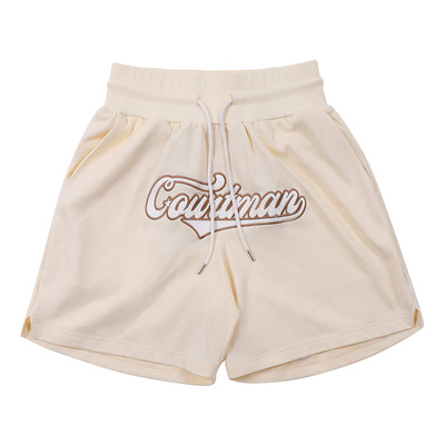 野球帝美式刺绣印花休闲跑步短裤