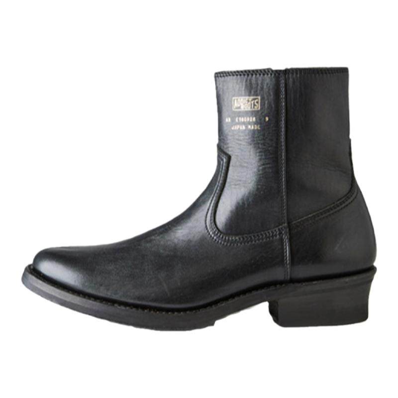 Addict Western日产北美马皮拉链西部靴工程师切尔西绅士靴机车男
