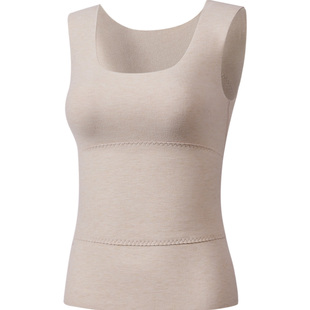 南极人无痕保暖背心女士绒德发热内搭打底衫内穿加绒内衣冬季女款