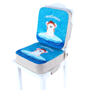 卡通儿童增高坐垫宝宝安全餐椅垫小学生座垫椅子垫座椅加高坐垫硬