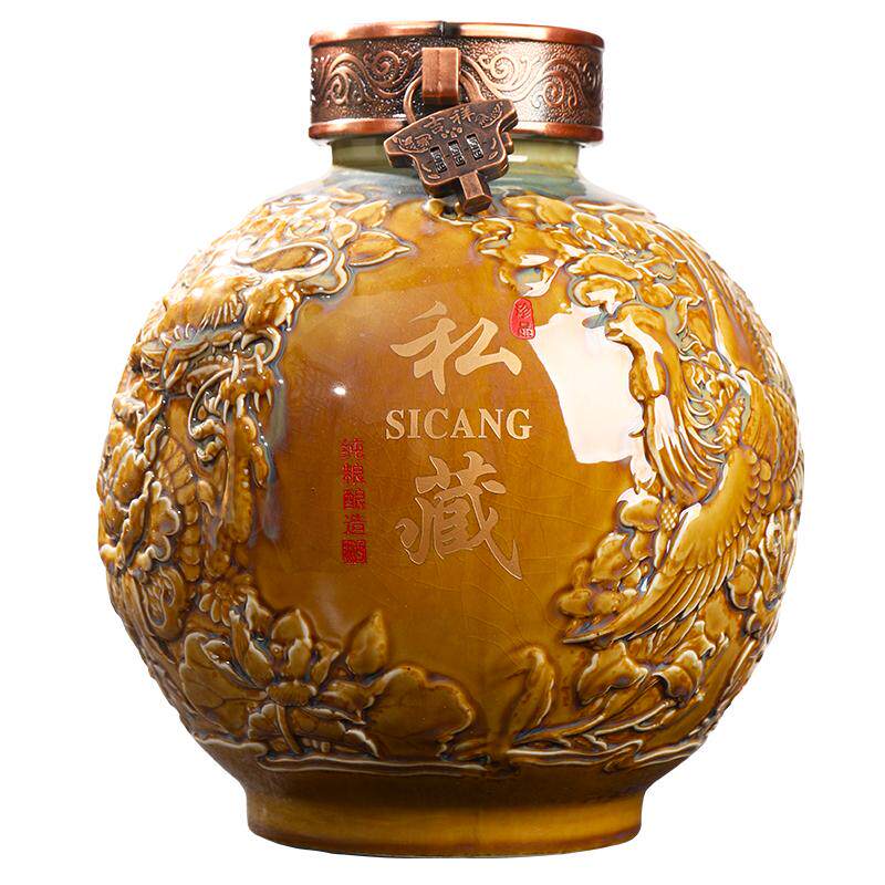 景德镇雕刻酒罐陶瓷密封性好仿古