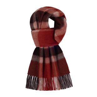 达芬奇密码100%绵羊毛格子围巾男女加厚保暖羊绒学生情侣生日礼物