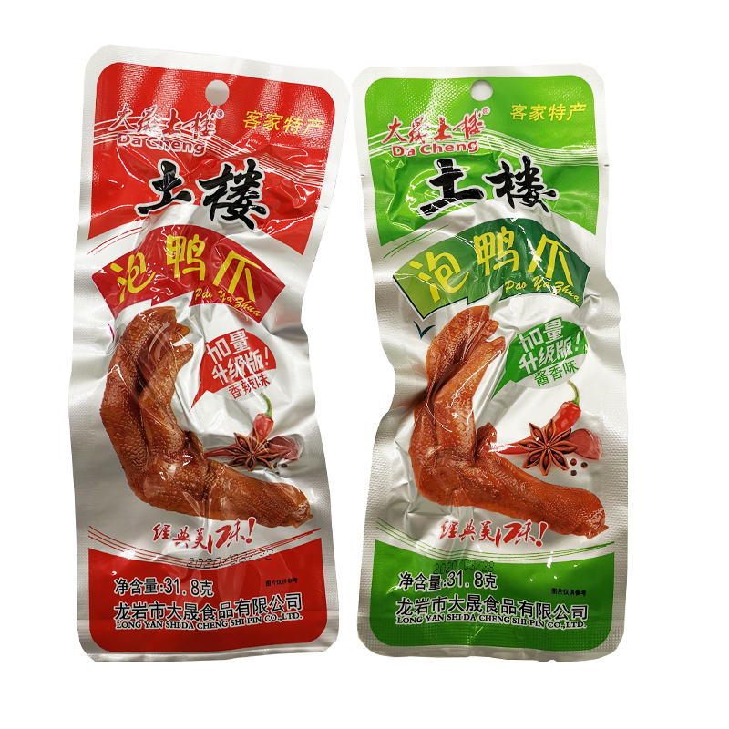 龙岩鸭爪大晟土楼泡鸭爪卤味特惠