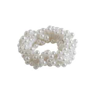 精致日常~珍珠发绳扎头皮筋简约百搭头绳女气质马尾发圈韩国发饰