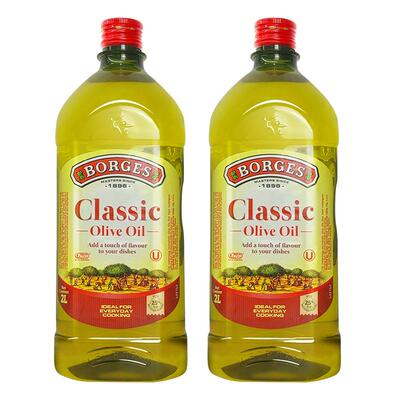 【自营】Borges伯爵西班牙进口伯爵橄榄油中式烹饪炒菜食用油2L*2