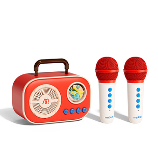 mideer弥鹿唱歌玩具儿童话筒麦克风宝宝音响一体男女孩生日礼物