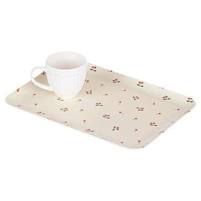 日式托盘小樱桃茶盘霜山