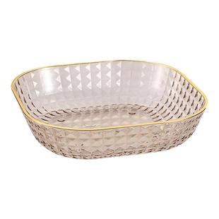 吐骨碟家用小盘子零食碟水果盘餐桌垃圾吐骨头渣盘收纳塑料盘碟子