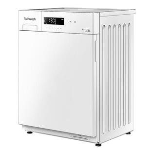 【小白豚】Twinwash町渥全自动变频8kg公斤筒真净滚筒洗衣机T08W
