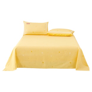 水星儿童纯棉单件床单婴幼儿A类100%全棉卡通印花亲肤舒适床单