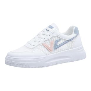 断码特价品牌网面小白鞋女鞋2026春秋爆款透气百搭单鞋薄款运动鞋