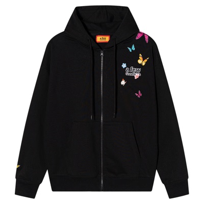 AFGK25FW环绕蝴蝶刺绣开衫卫衣