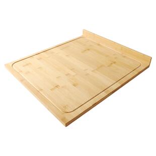 竹制水槽菜板家用案板厨房台面扩展板切菜板水池盖板面板卡位砧板