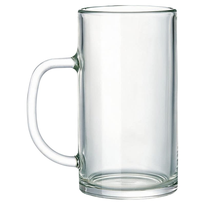 带把超大容量水果茶杯玻璃杯