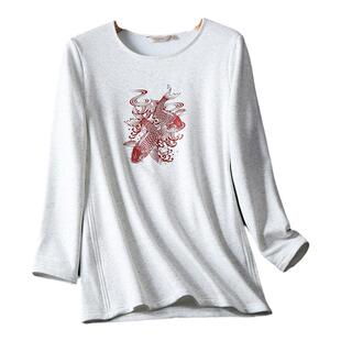 中长款加绒卫衣加厚无帽不连帽不收口修身显瘦包屁股花色保暖上衣