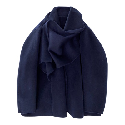 斗篷披肩大衣女羊绒羊毛双面呢