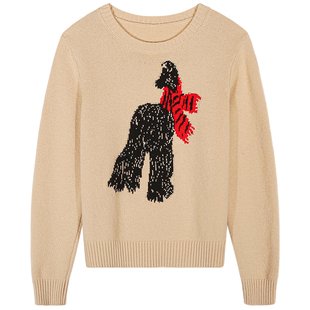 落落狷介毛衣可外穿内搭卡其色2025年新款设计感毛线衣秋冬款羊毛