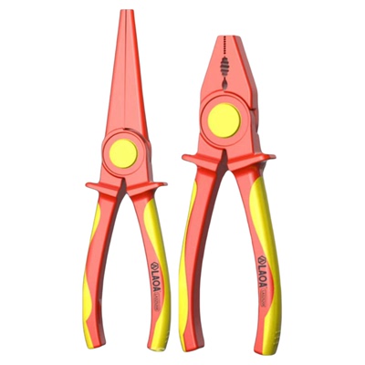 老A尖嘴钳绝缘钢丝钳斜口钳电工专用耐高压1000V工具套装实心绝缘