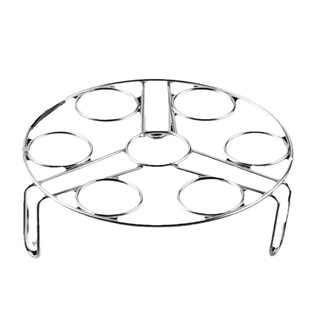 茶花不锈钢蒸架家用隔水多功能蒸笼架锅内蒸菜架高脚三脚架蒸蛋架