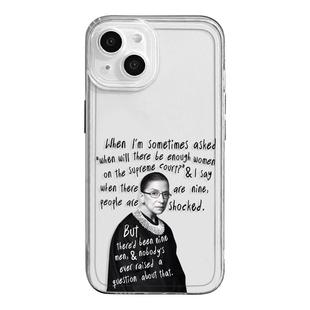 女权手机壳适用苹果16promax金斯伯格iPhone15女性主义13mini我是个14新款xr/8plus/7p透明xs英文12女生11套x
