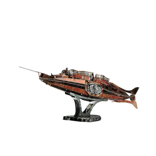 金属拼装模型海底两万里鹦鹉螺号潜水艇积木3d立体铁拼图手工diy