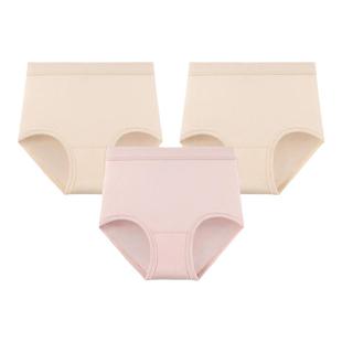 [3条]三枪内裤女纯棉高腰大码内裤全棉三角柔软透气中老年秋冬