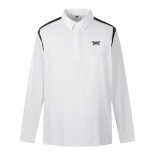 PXG高尔夫服装男士长袖运动休闲POLO衫舒适透气简约时尚新款正品