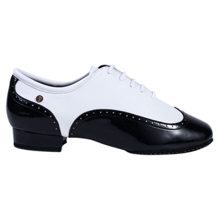 新款ADSdance男摩登鞋华尔兹探戈进口漆皮两点底舞鞋A4022