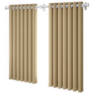 窗帘伸缩杆一整套罗马杆全套免打孔遮光2026新款卧室小窗户出租房