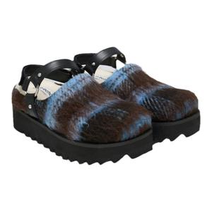 任敏同款lost in echo加绒雪地厚底增高魔术贴真皮牛皮勃肯拖鞋女