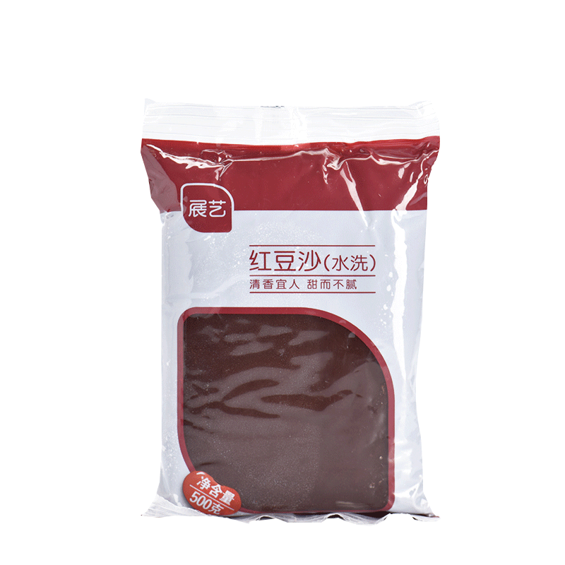 展艺500g包子点心家用中秋红豆沙